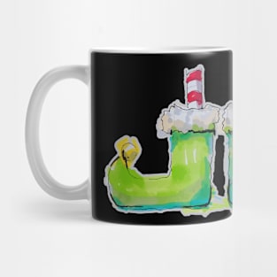 Elf shoes, Santa's helper boots Mug